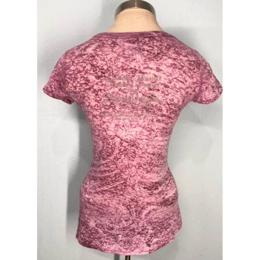 Harley Davidson Shirt Small Women Like New, Elastic Fabric TENNESSEE - Picture 3 of 4